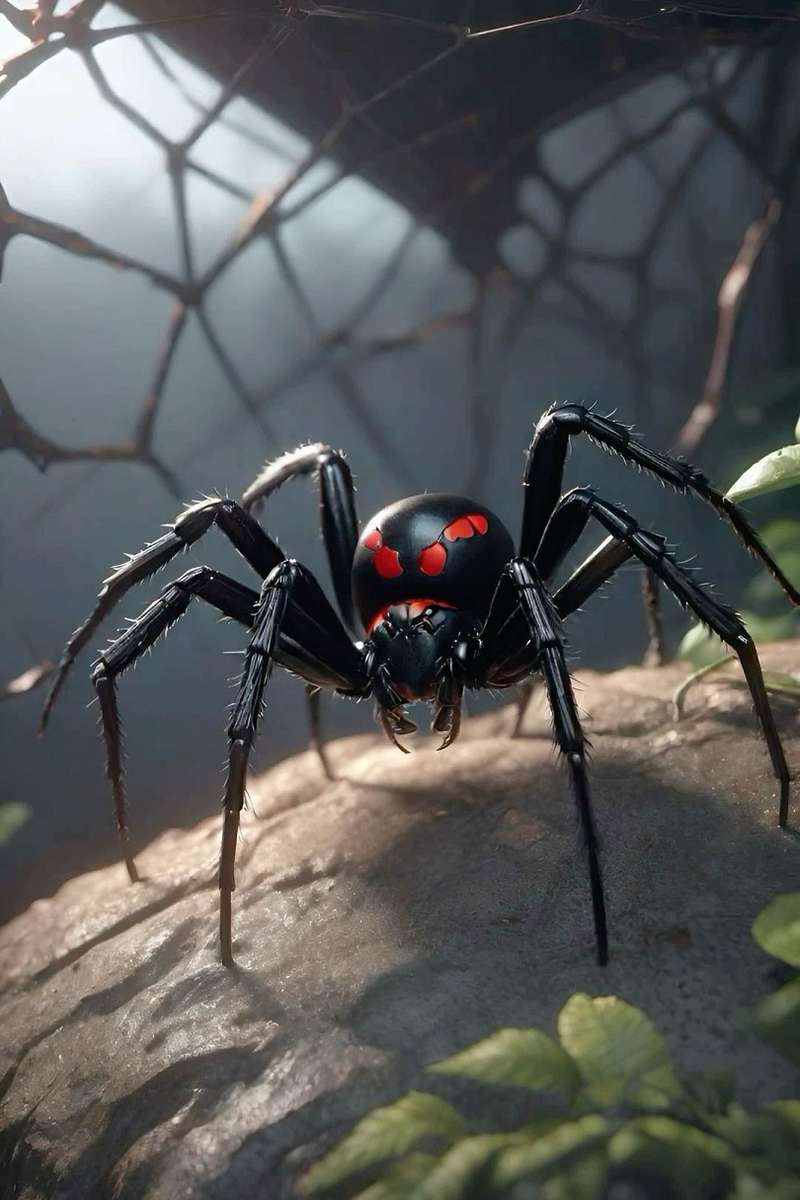 外を見て、黒い未亡人を見てください ジグソーパズルオンライン