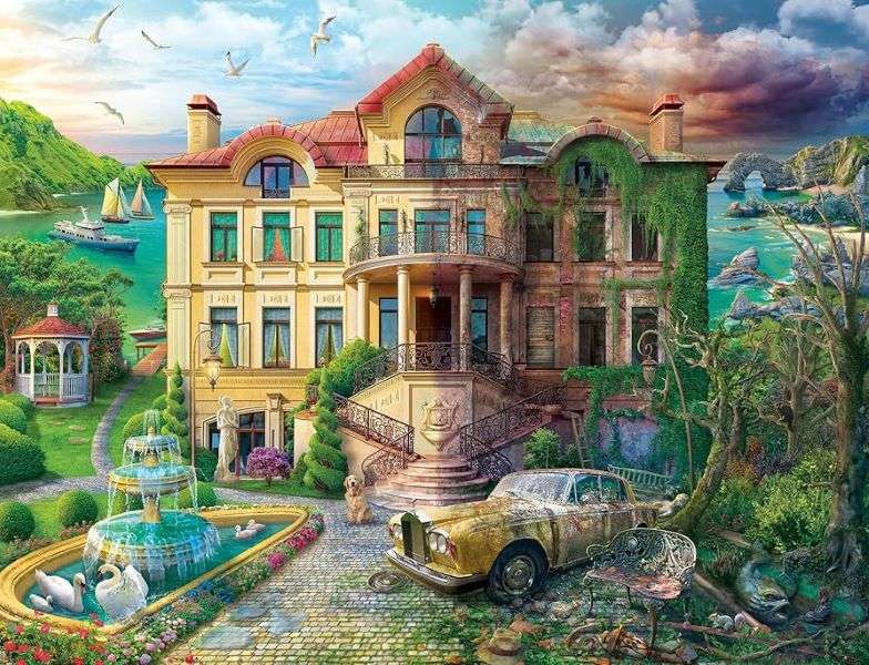 Dwór z biegiem czasu puzzle online