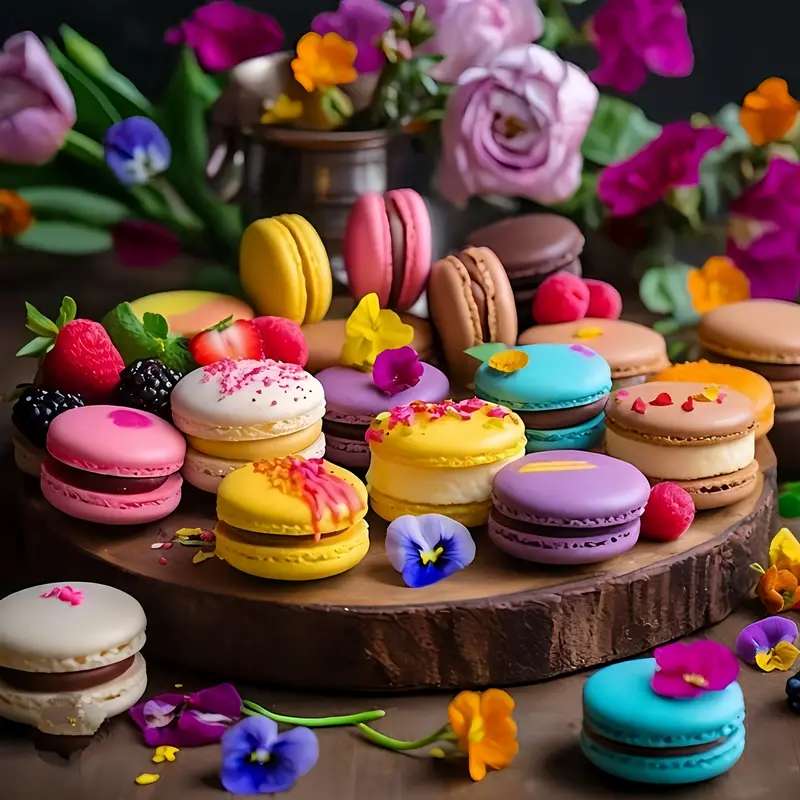 Veel heerlijke macarons online puzzel