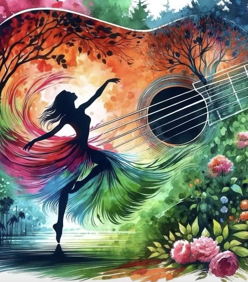 A gitár táncos online puzzle