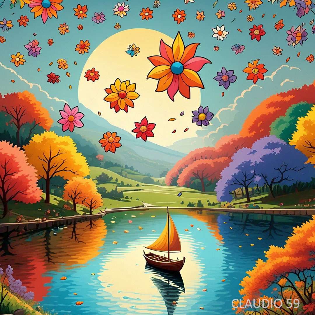 Zaczarowane jezioro. puzzle online