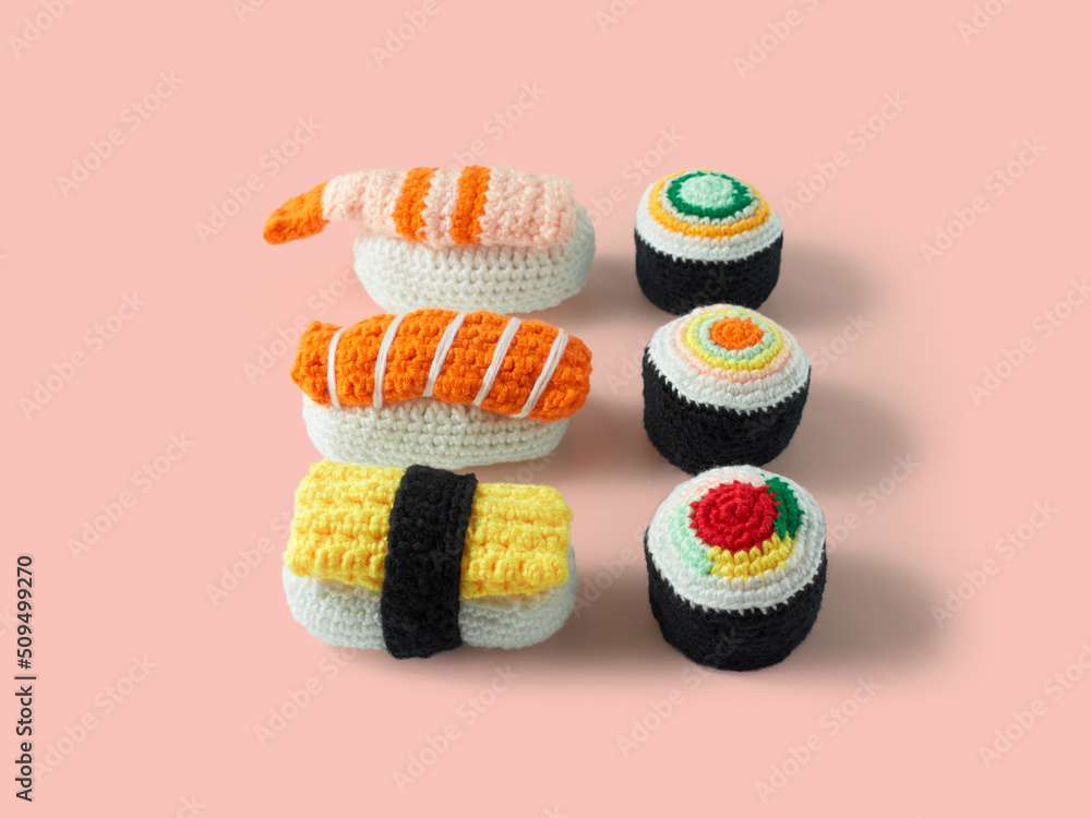 Sushi bordado de Yarn quebra-cabeças online