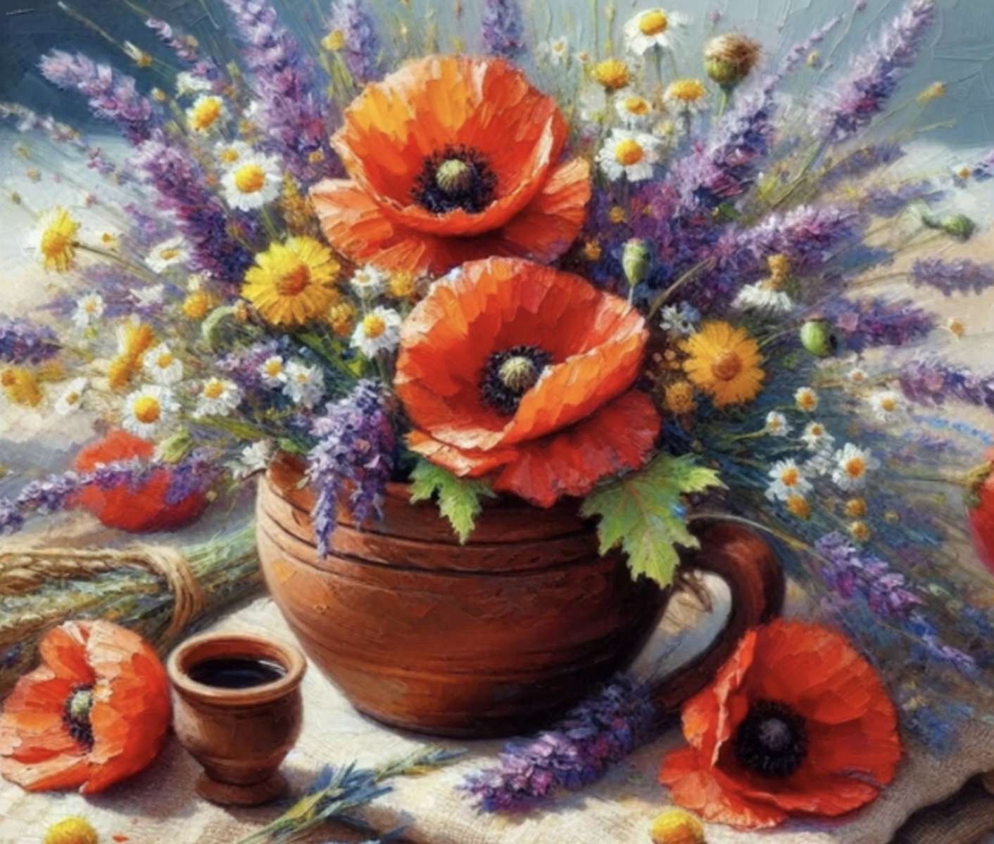 Bouquet d'été brillant puzzle en ligne