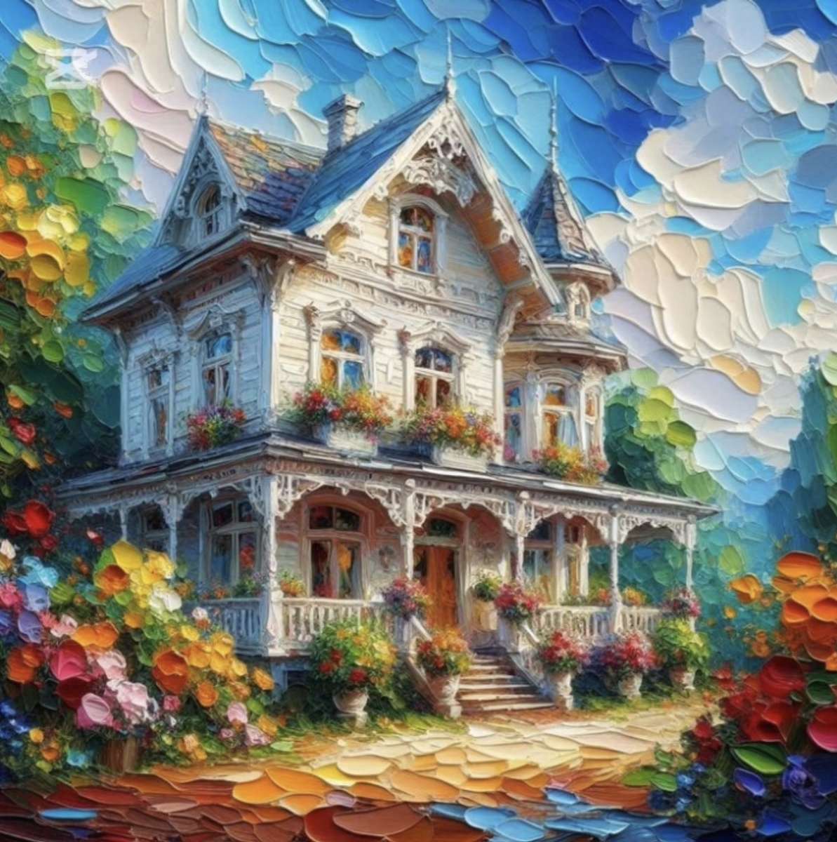 Charmante maison puzzle en ligne