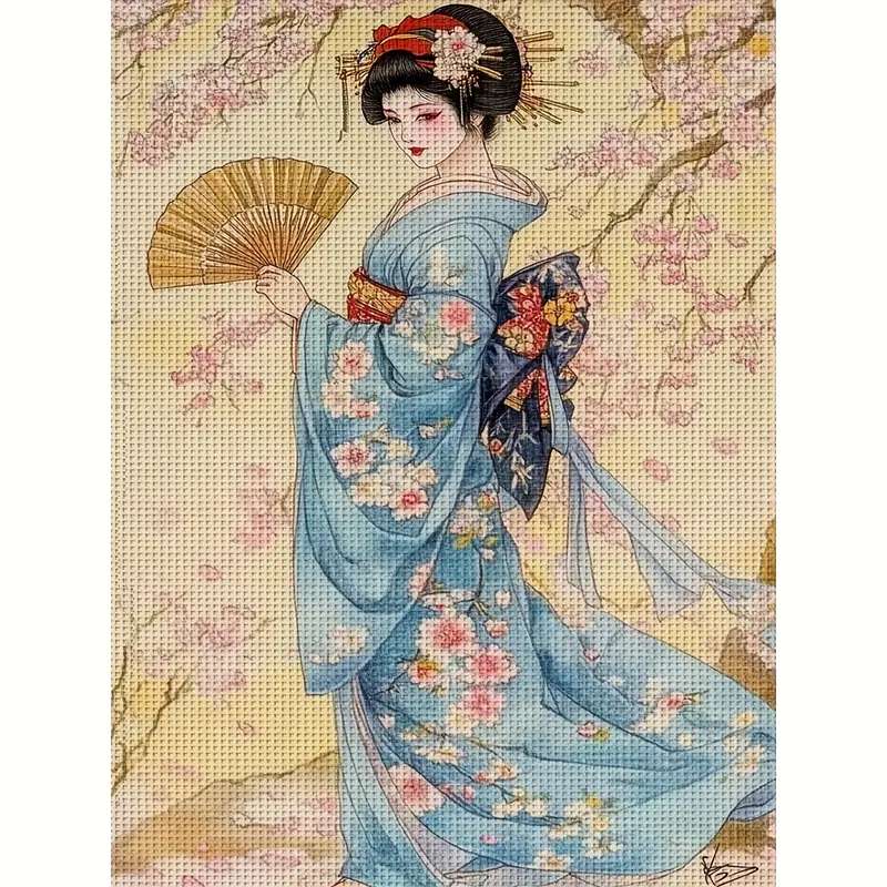 Geisha nel kimono tradizionale puzzle online