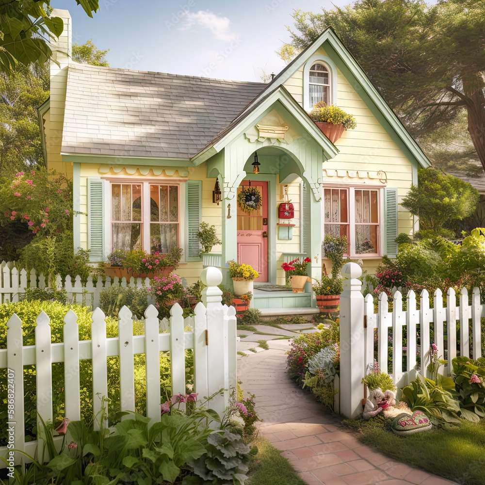 Ein gemütliches ländliches Haus Online-Puzzle