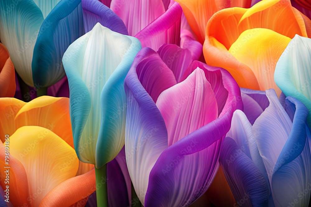 Színes holland tulipák online puzzle