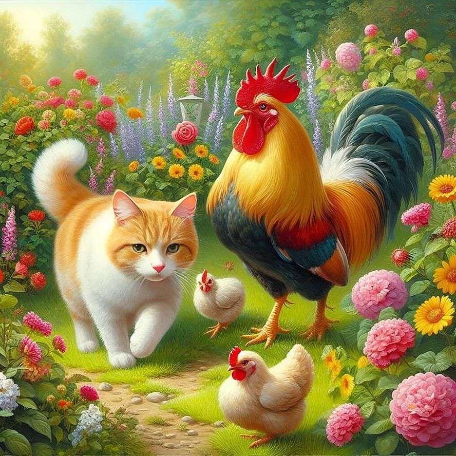 Koty rządzą światem puzzle online