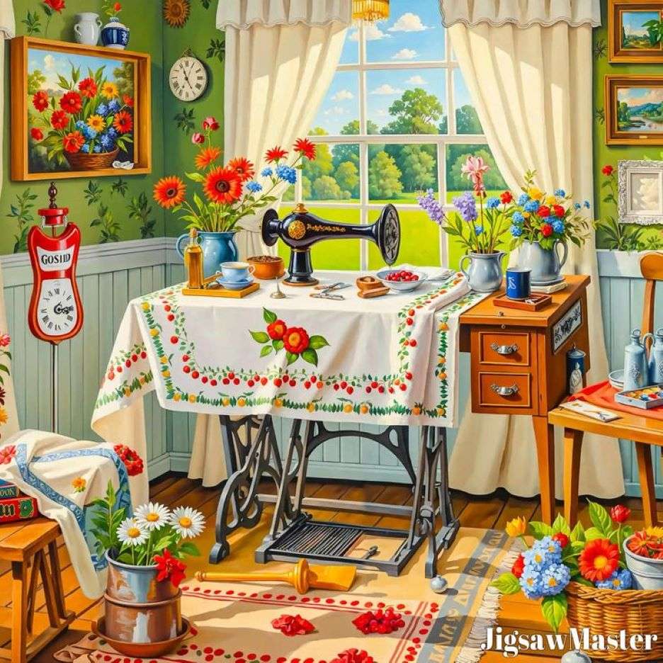 varrás kirakós online