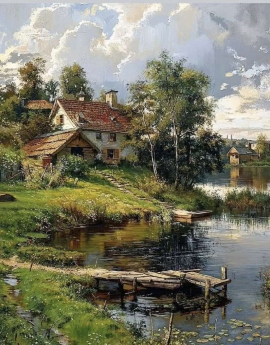 Życie w pobliżu jeziora puzzle online