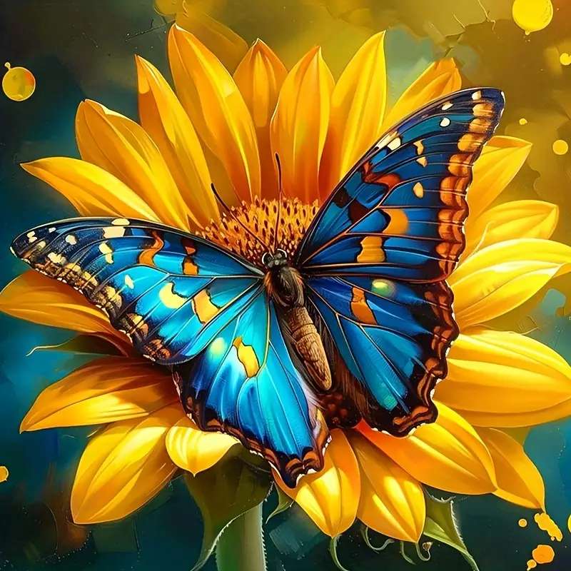 papillon exotique sur une fleur puzzle en ligne