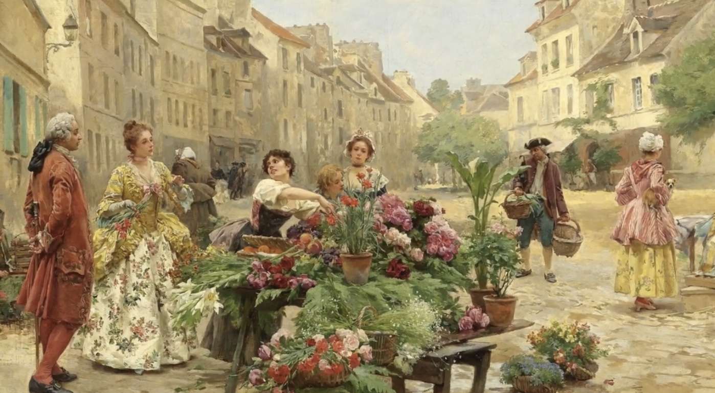 Au stand de fleurs puzzle en ligne