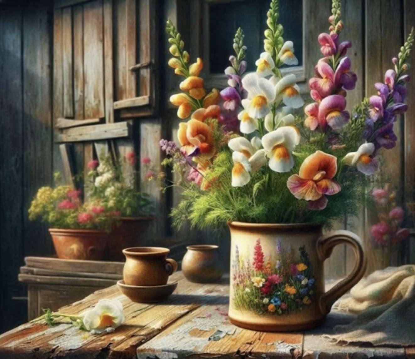 Varma färger pussel på nätet