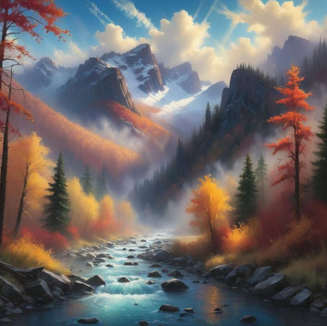 Górski Krajobraz puzzle online