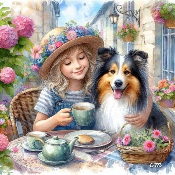 Tè con il mio migliore amico puzzle online