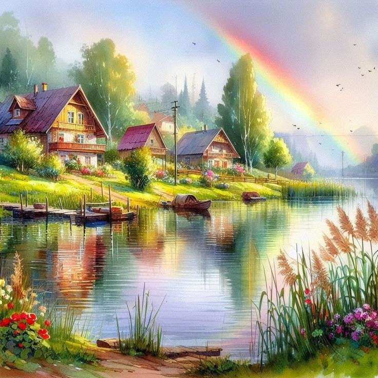 Gdzieś pod tęczą puzzle online