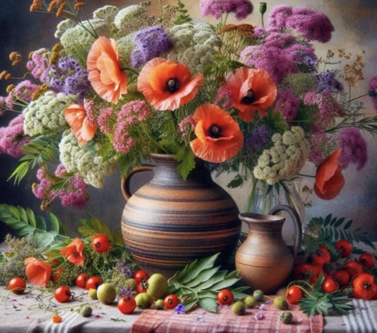 Coquelicots rouges puzzle en ligne