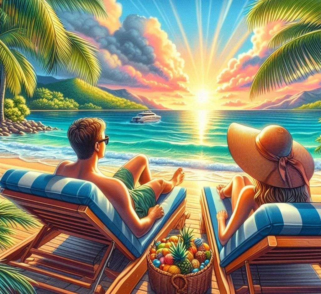 Le coucher du soleil puzzle en ligne