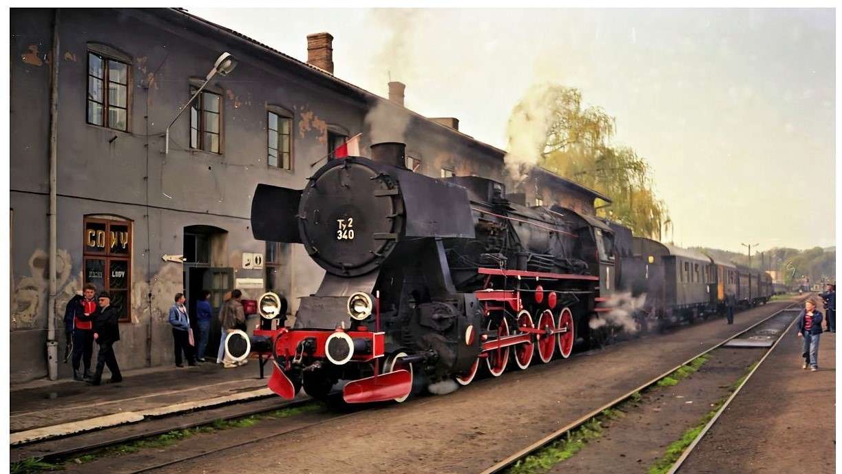Na stacji w Zagórzu (1991r) puzzle online