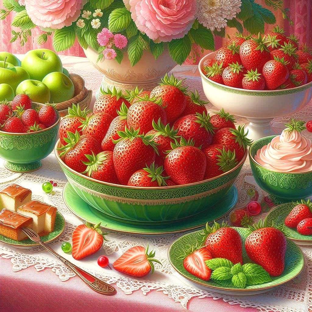 truskawkowe szaleństwo puzzle online