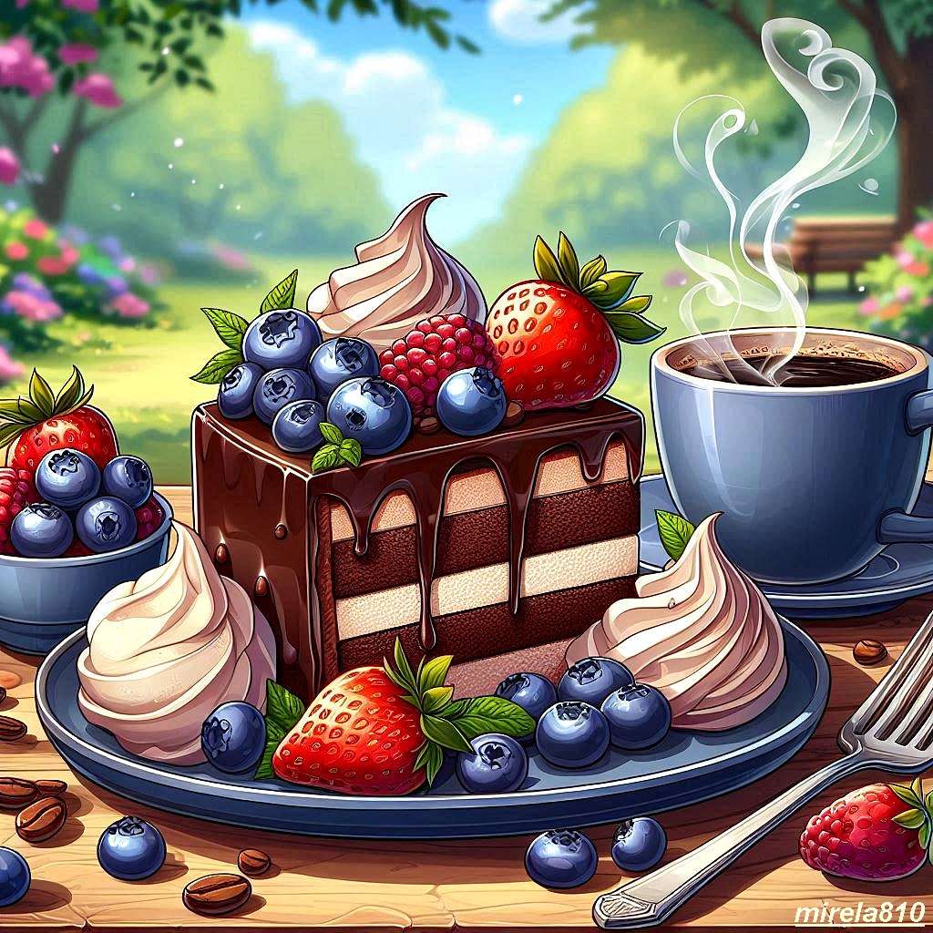 Deser słodki puzzle online