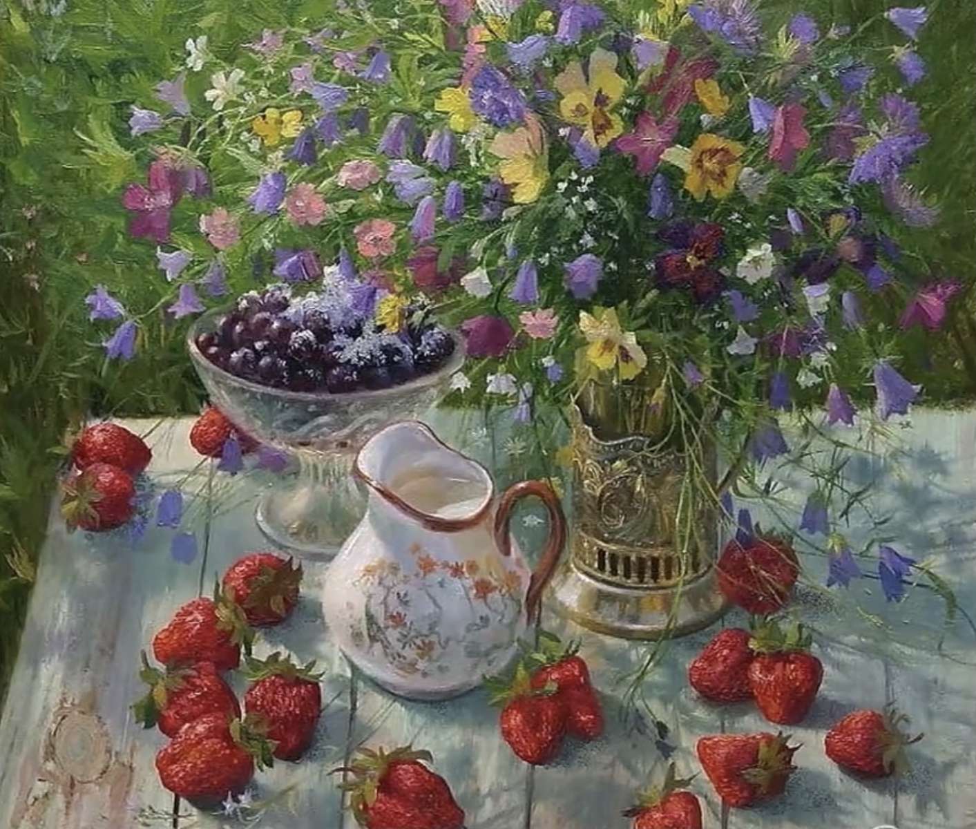 Bouquet de jardin fruité puzzle en ligne