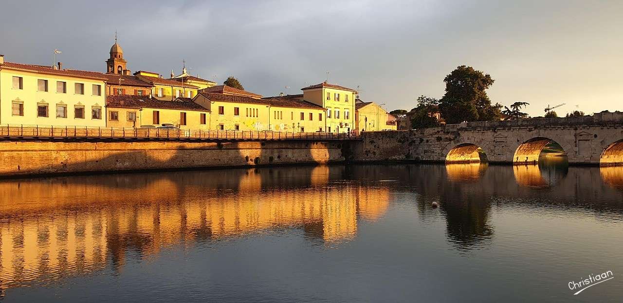 Rimini, zachód słońca. puzzle online