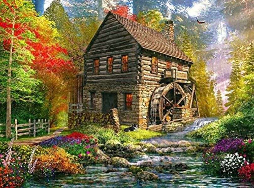 Stary młyn wodny puzzle online
