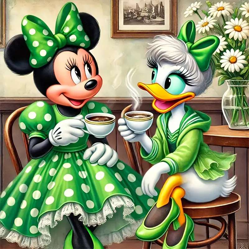 myszka Minnie i Daisy puzzle online