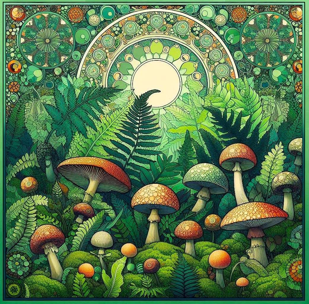 pod paprociami puzzle online