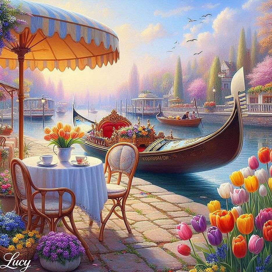 Raj znaleziony podczas jazdy gondoli puzzle online