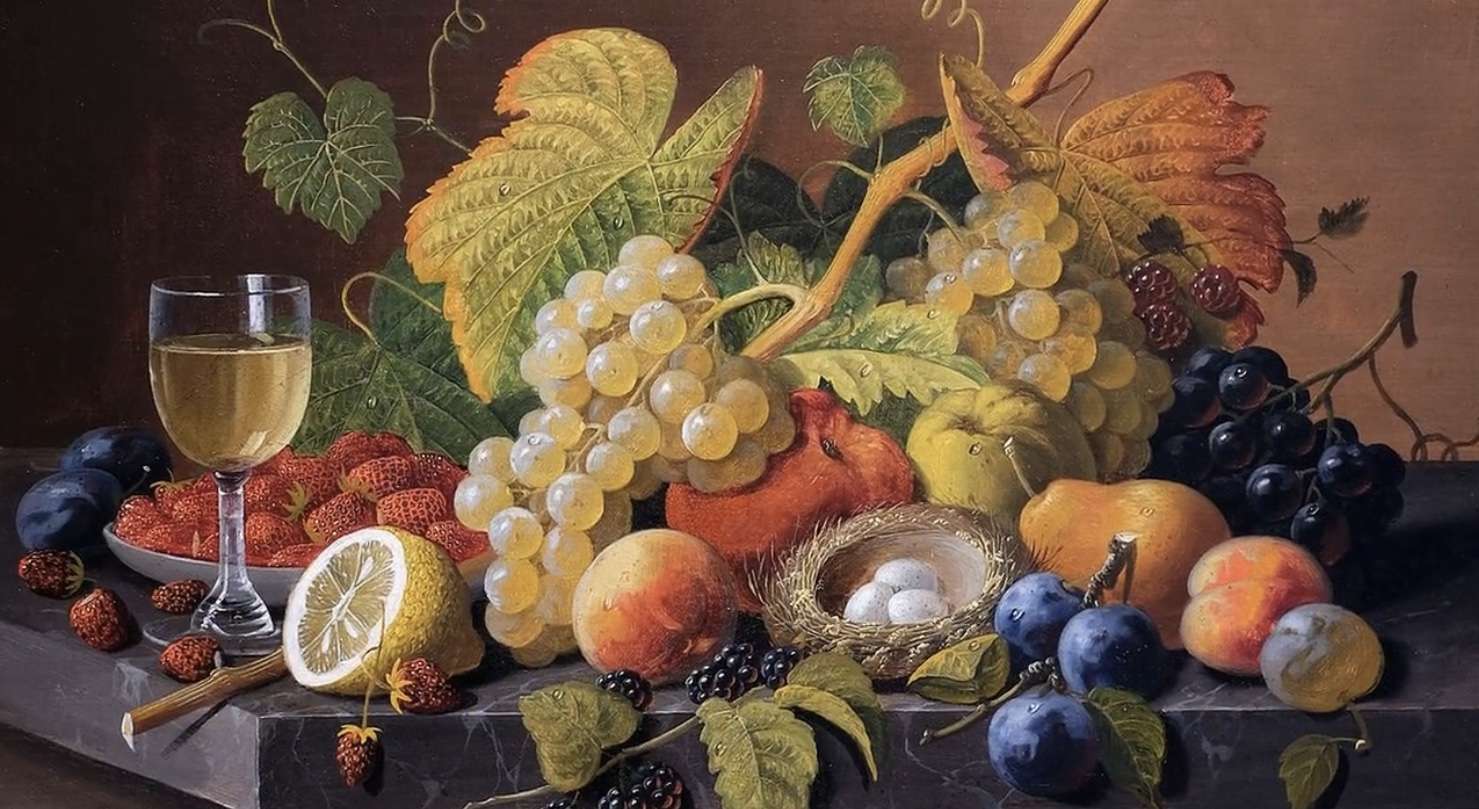 Owoce i wino puzzle online