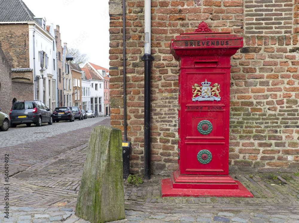 Rode mailbox in Groot -Brittannië legpuzzel online
