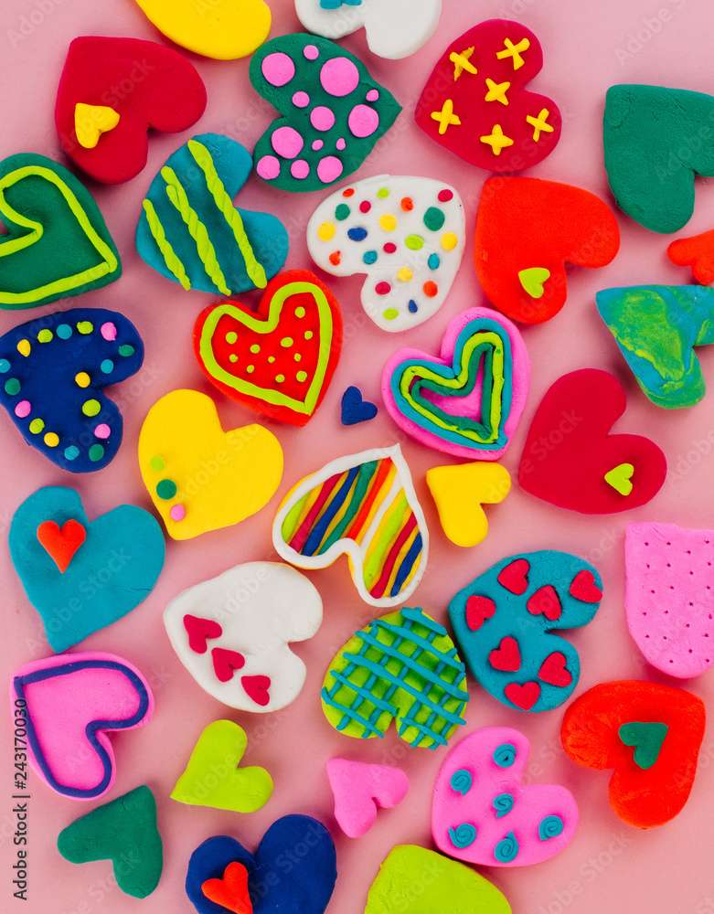 Coeurs de modéline puzzle en ligne