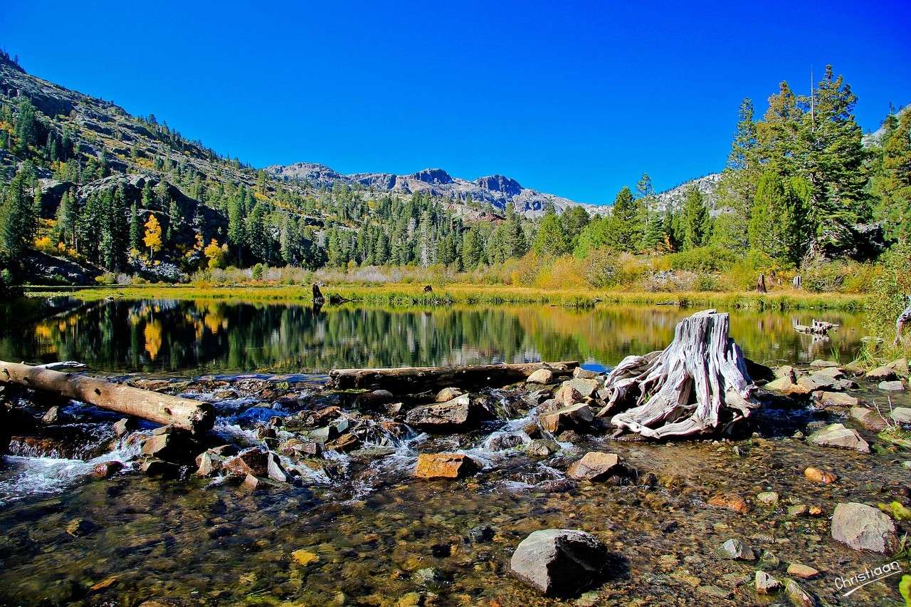 Jezioro Tahoe, Blue Sky, Blue. puzzle online