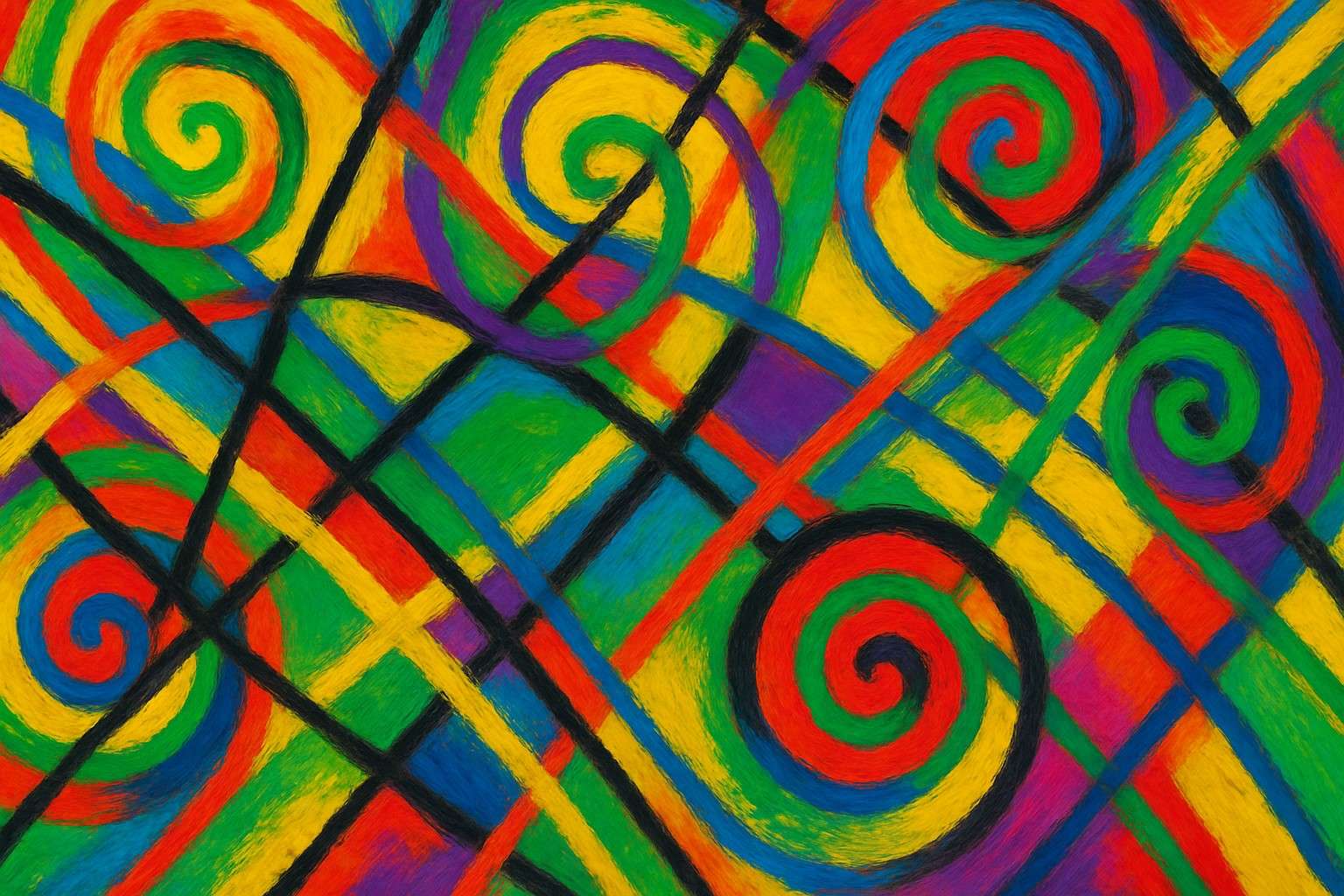 Art is abstract and colorful jigsaw puzzle online