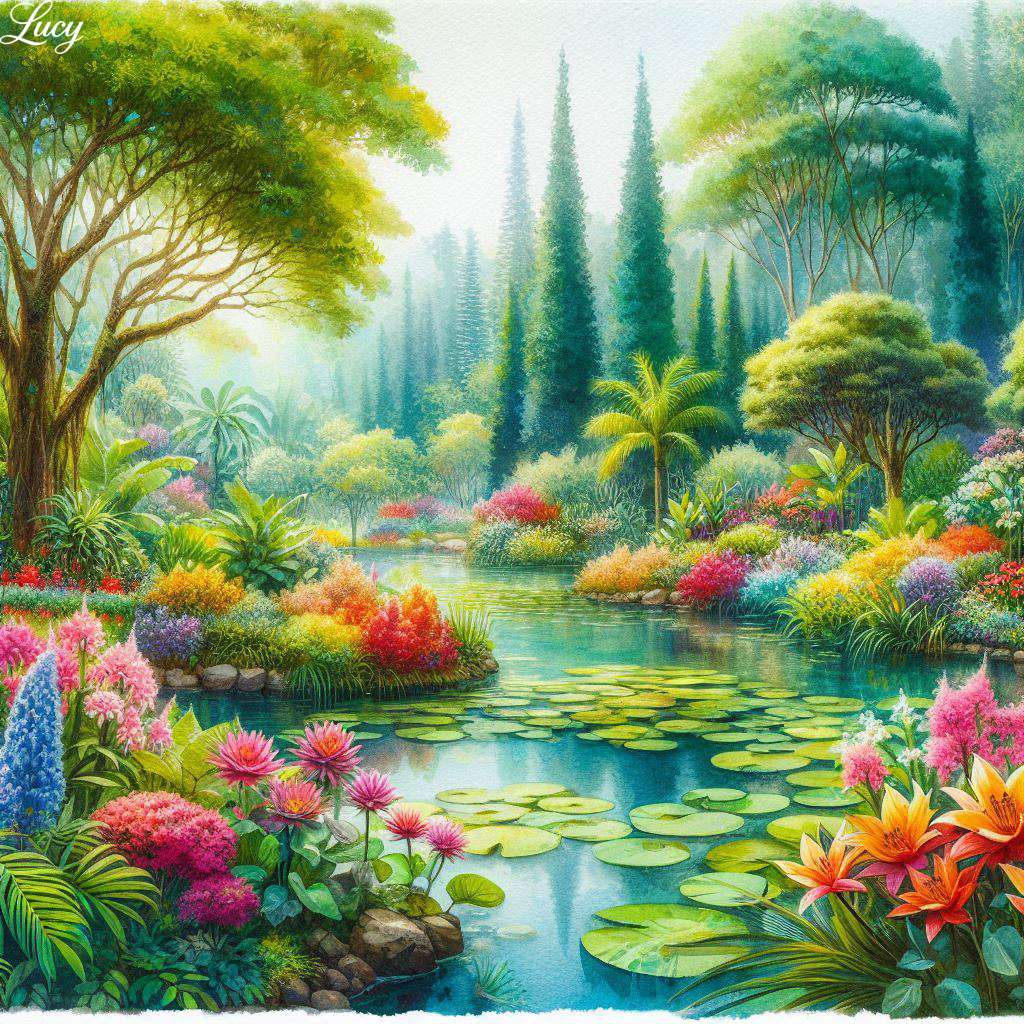 Botanische tuin legpuzzel online