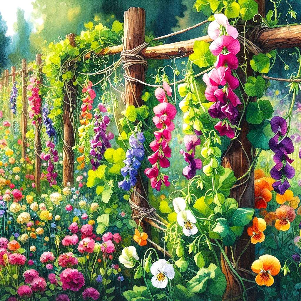 pachnący groszek puzzle online