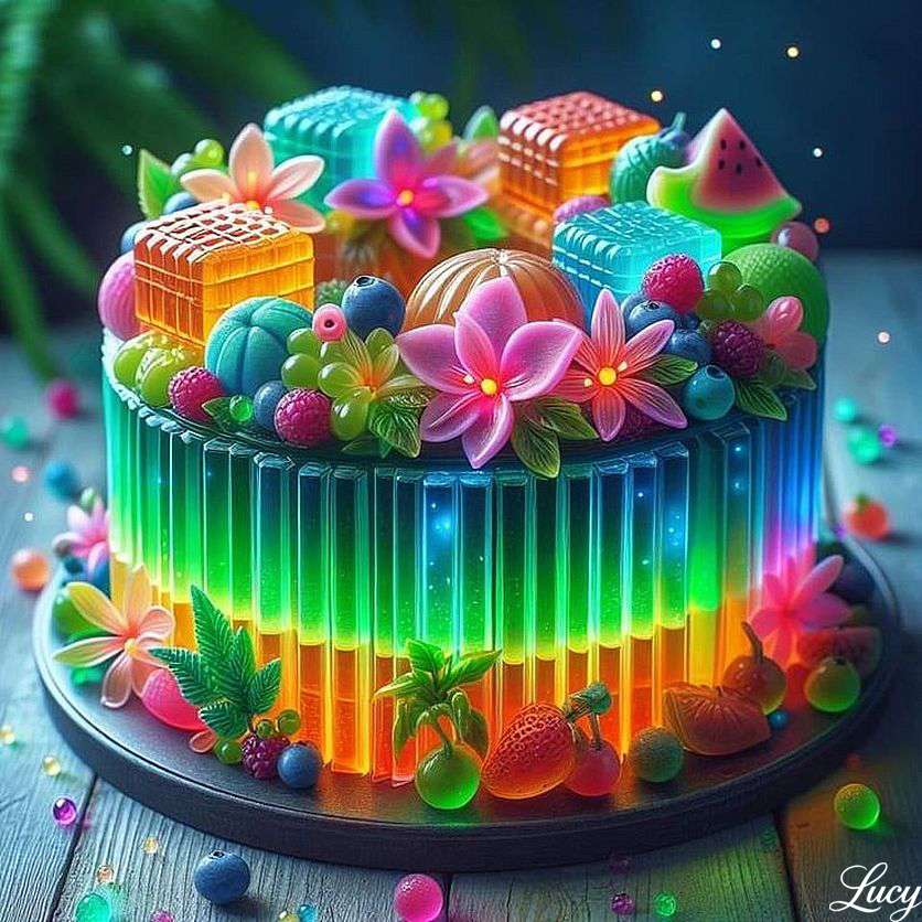 Ciasto Jello puzzle online