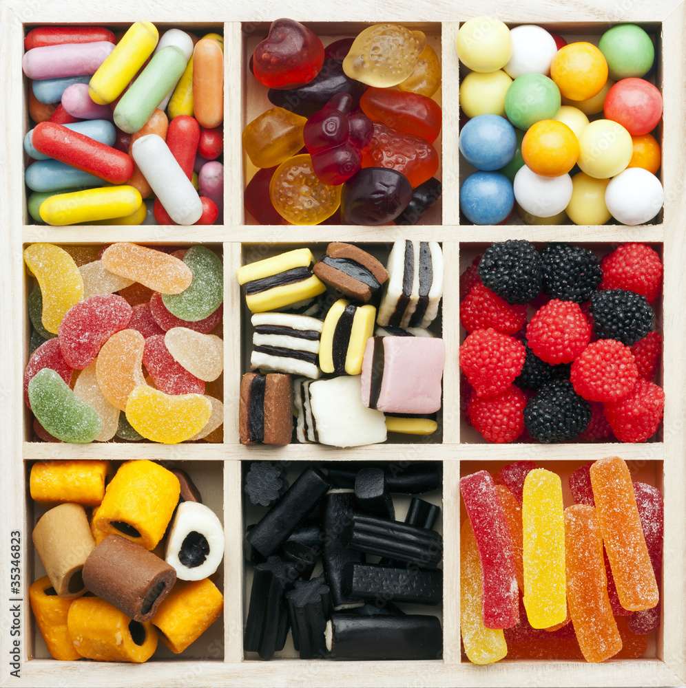 Kolorowe Żelki puzzle online