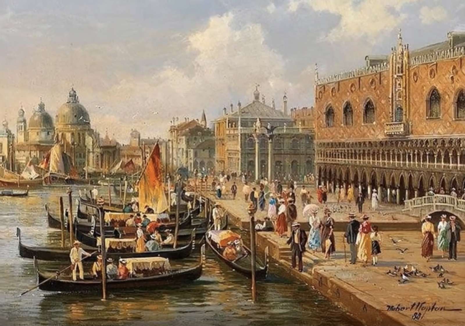A port in Venice jigsaw puzzle online