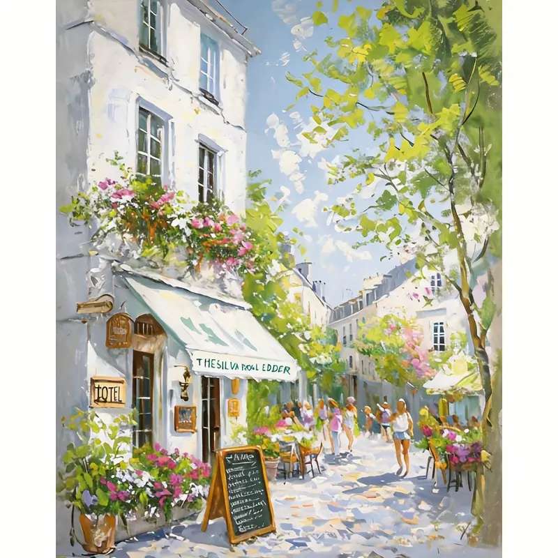 zapraszająca kawiarenka puzzle online