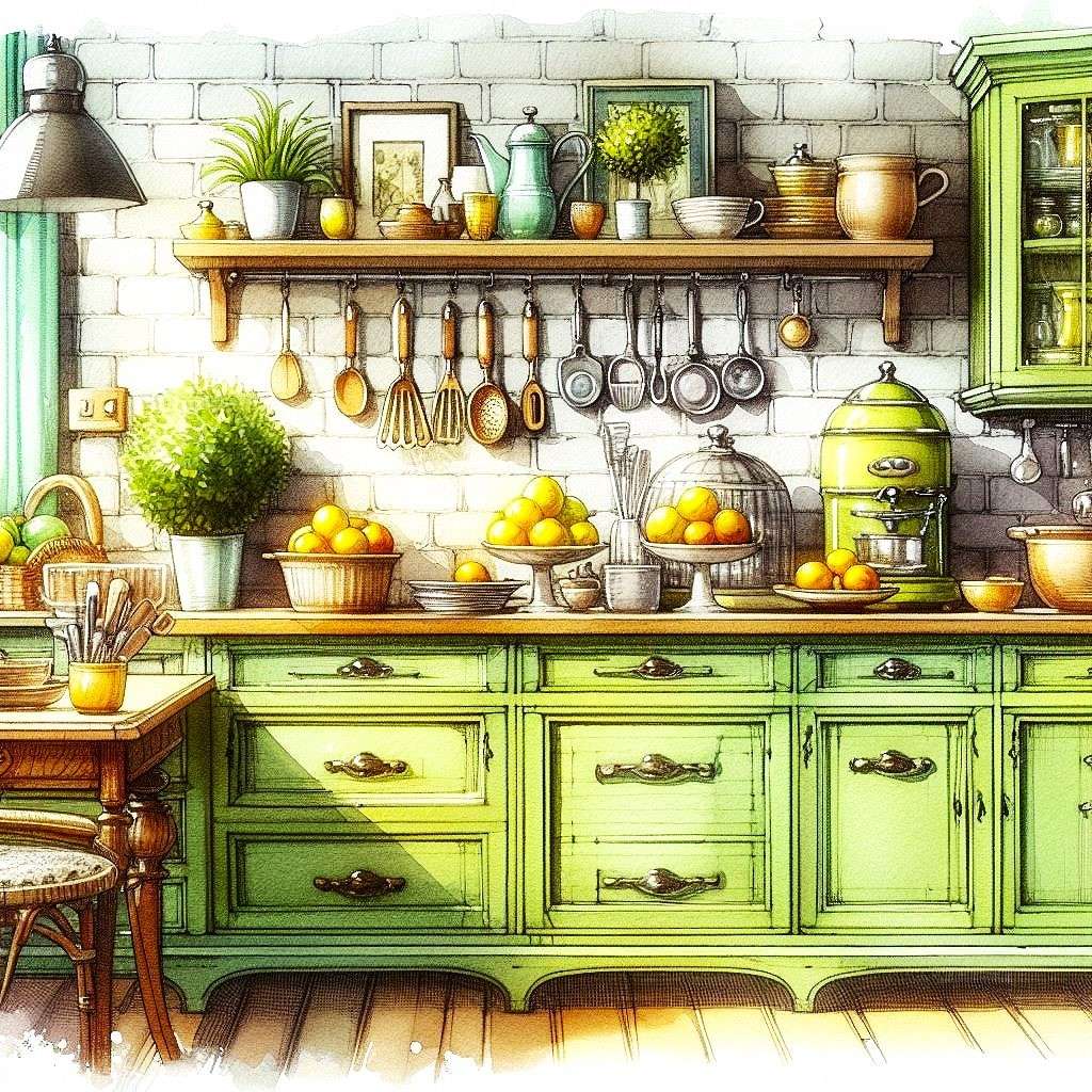 green kitchen online puzzle