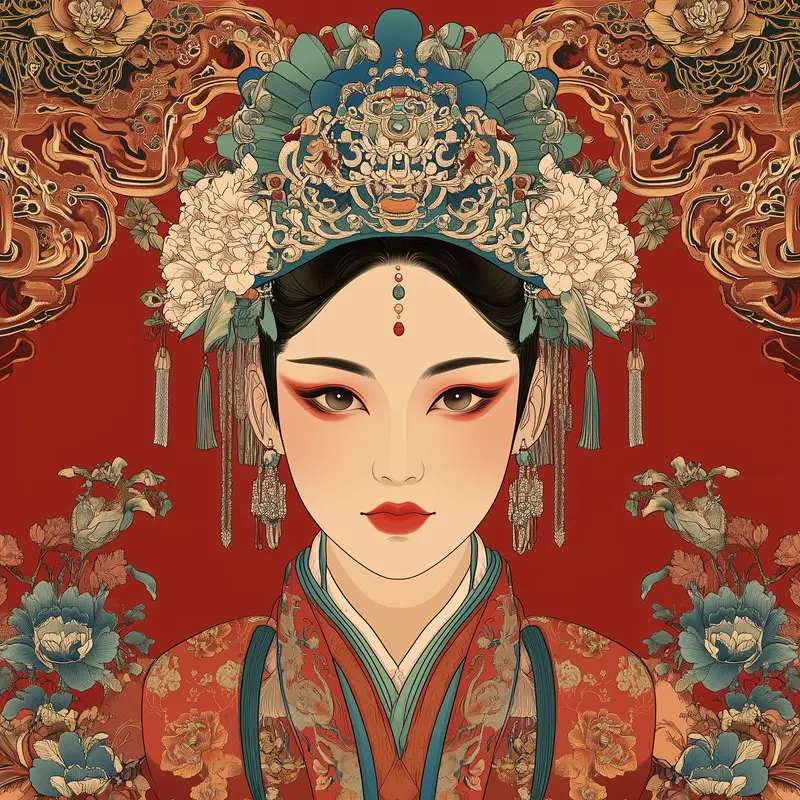 Geisha giapponese in un outfit tradizionale puzzle online