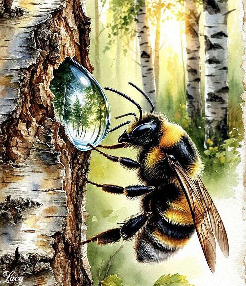 Busy Bee nie ma czasu na smutek puzzle online