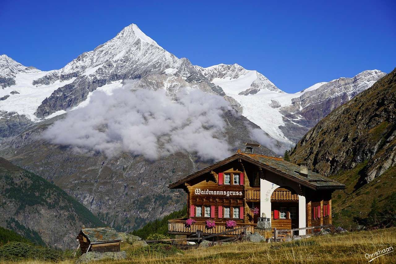 Weisshorn, Berg, Natura. puzzle online