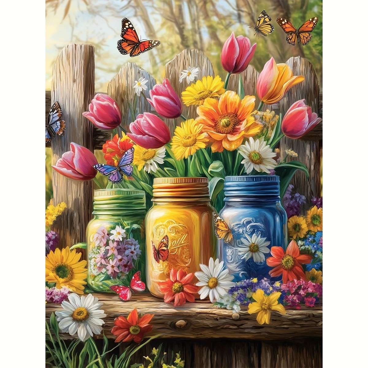 Fleurs de champ colorées puzzle en ligne