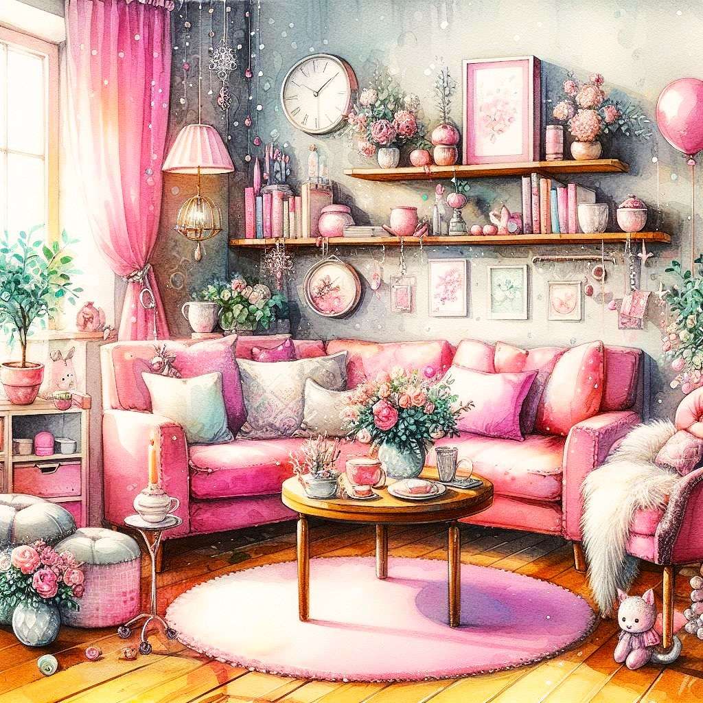 女の子らしい会議のコーナー オンラインパズル