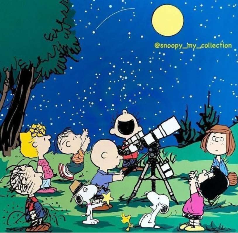 Charlie and the gang take turns stargazing. jigsaw puzzle online