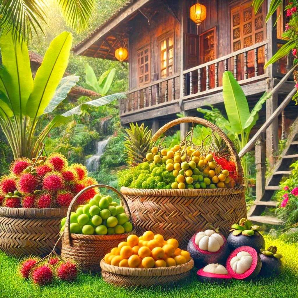 Exotic fruit basket jigsaw puzzle online
